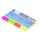 Page marker DONAU 20x50 mm paper mixed neon color 4x50 sheets