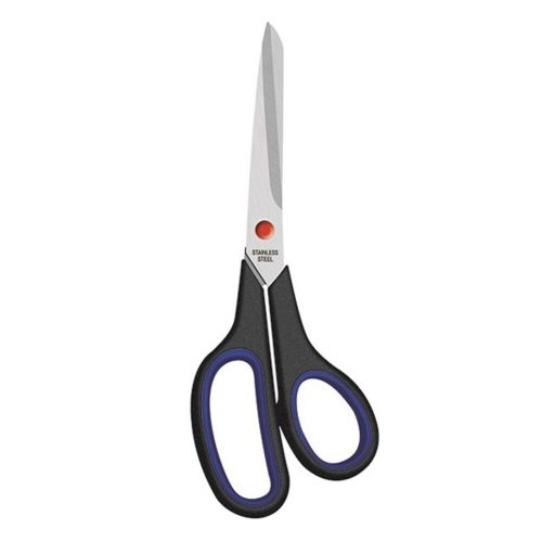 Office scissors ICO with rubber grip 23cm black