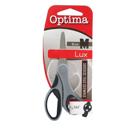 Office scissors OPTIMA 12.5cm gray