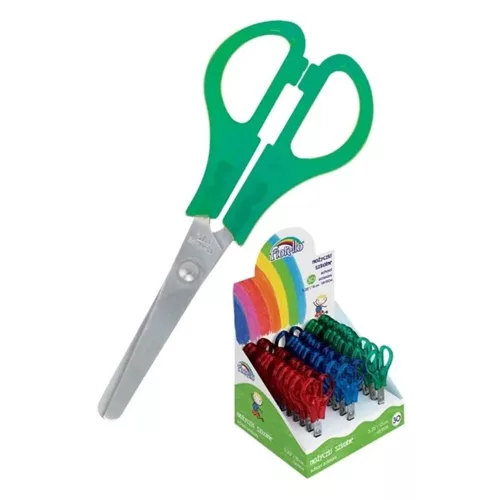 School scissors FIORELLO GR-1504 rounded edge 13cm neon color