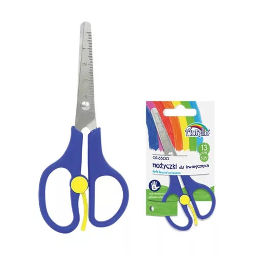 Scissors for school FIORELLO GR-6500 left-handed rounded tip 13cm