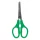 School scissors GRAND rounded ruler 13cm green