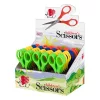 School scissors ICO Hedgehog pointed 13cm mixed colors