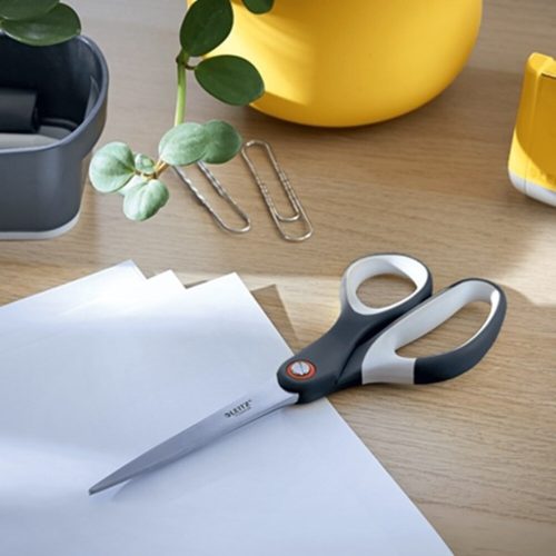 Scissors LEITZ office Cozy 20.5 cm rubberized velvet gray
