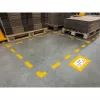 Floor marking window DURABLE A/5 retractable yellow