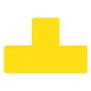 Floor sticker DJOIS L-shaped 150x100 mm 5 cm wide yellow 10 pieces