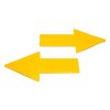Floor sticker DJOIS arrow-shaped 200x50 mm yellow 10 pieces