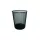 Paper basket with metal mesh black 12L