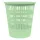 Paper basket plastic DONAU Life 12L pastel green