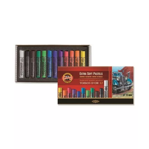 Powder chalk KOH-I-NOOR 8552 Toison D'or pastel 12 pieces