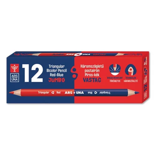 Postiron ARS UNA triangular thick red-blue