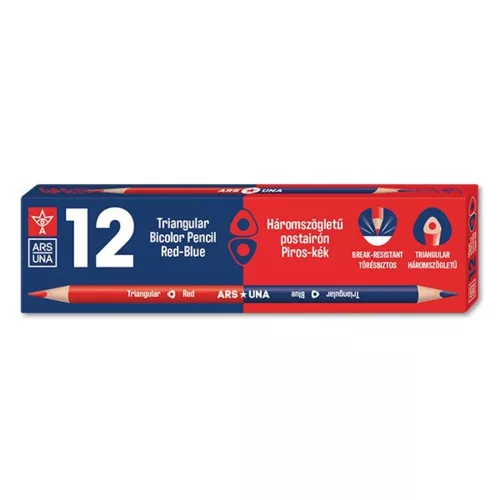 Postiron ARS UNA triangular thin red-blue
