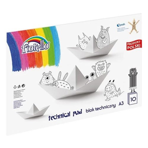 Drawing pad FIORELLO A/3 80 g 10 sheets/pad technical