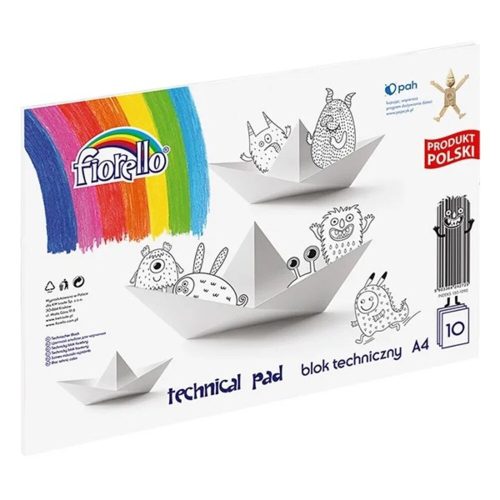 Drawing pad FIORELLO A/4 80 g 10 sheets/pad technical