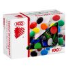 Drawing pin ICO 224 metal colored head 100 pieces