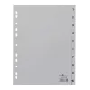 Register DURABLE plastic printed A/4 1-10 parts gray