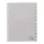 Register DURABLE plastic printed A/4 1-12 parts gray