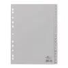 Register DURABLE plastic printed A/4 A-Z 20 parts gray