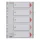 Register ESSELTE A/4 plastic 1-5 grey