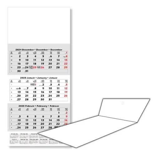 Forwarding calendar S103 1 block 3-month blank header 2026.