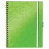 Spiral notebook checkered LEITZ Wow Active A/4 80 sheets green