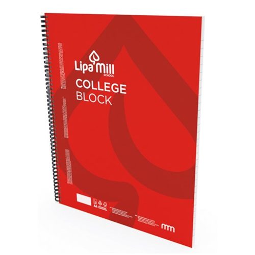 Spiral notebook checkered LIPAMILL A/4 70-page College block