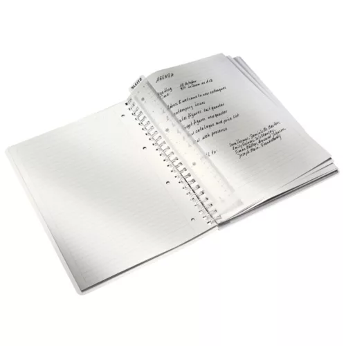 Lined spiral notebook LEITZ Wow A/4 80 sheets ice blue
