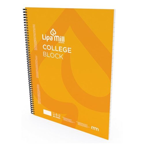 Lined spiral notebook LIPAMILL A/4 70-page College block