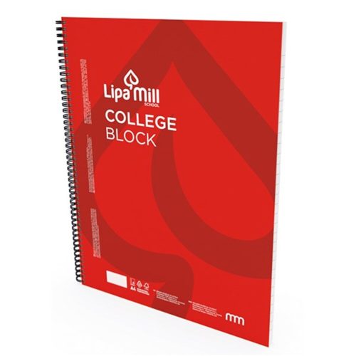 Lined spiral notebook LIPAMILL A/4 70-page College block