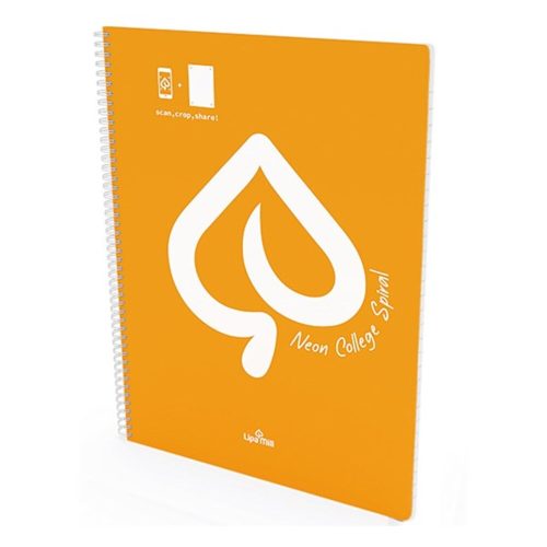 Lined spiral notebook LIPAMILL A/4 80 pages Neon