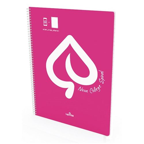 Lined spiral notebook LIPAMILL A/4 80 pages Neon