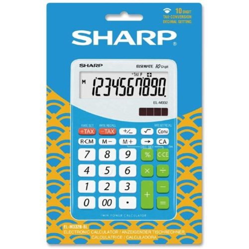 Desktop calculator SHARP EL-M332 10 digits blue