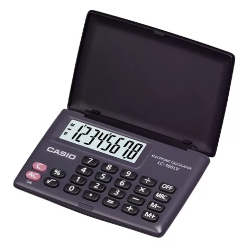 Calculator pocket CASIO LC 160 LV 8 digits black