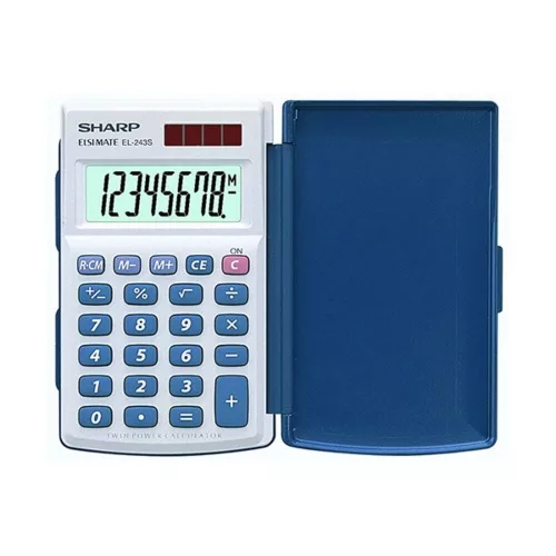 Calculator pocket SHARP EL-243S 8 digits
