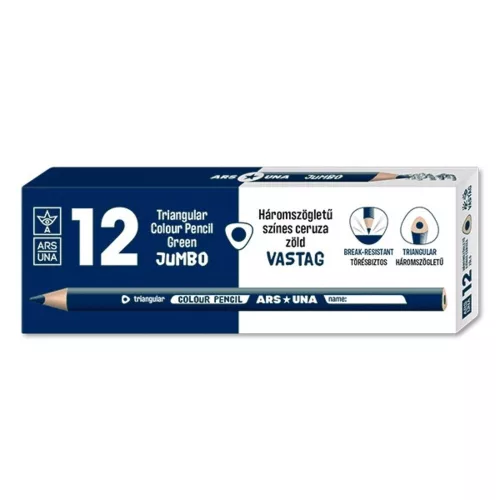 Colored pencil ARS UNA triangular thick blue