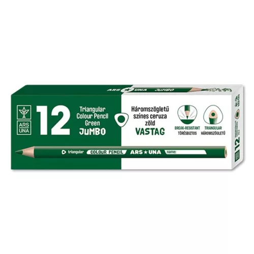 Colored pencil ARS UNA triangular thick green