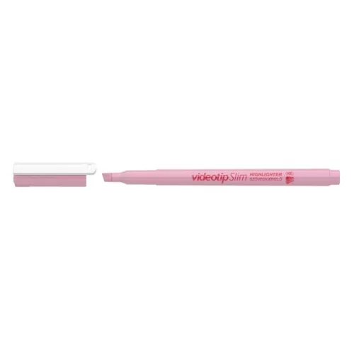 Text highlighter ICO Videotip slim pastel pink