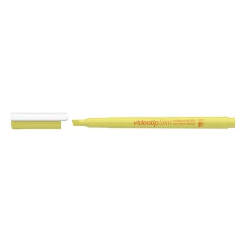 Text highlighter ICO Videotip slim pastel yellow