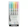 Double-ended text highlighter ZEBRA Mildliner fluorescent 1.4-4.0 mm 5 pieces