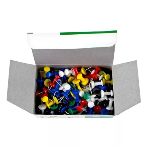 Tablet pin WEBER'S in a colorful plastic box, 100 pieces