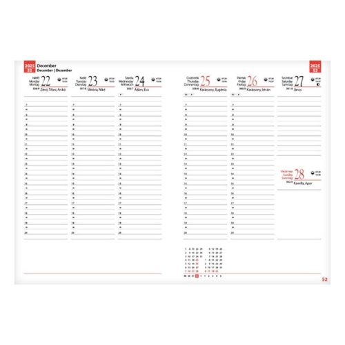 Teacher's pocket book REALSYSTEM artificial leather A/5 weekly drab 2025-2026