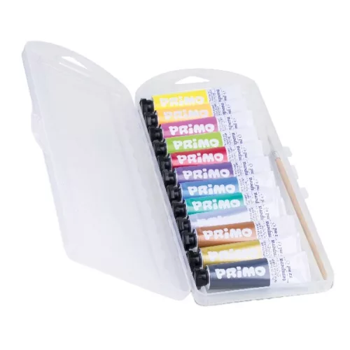 Tempera PRIMO 12 ml 4 neon + 8 metallic 12 colors/set