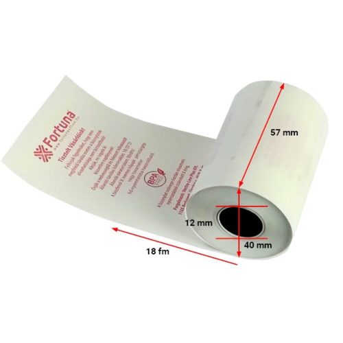 Thermo roll FORTUNA 57x40mm/12 18 fm BPA free