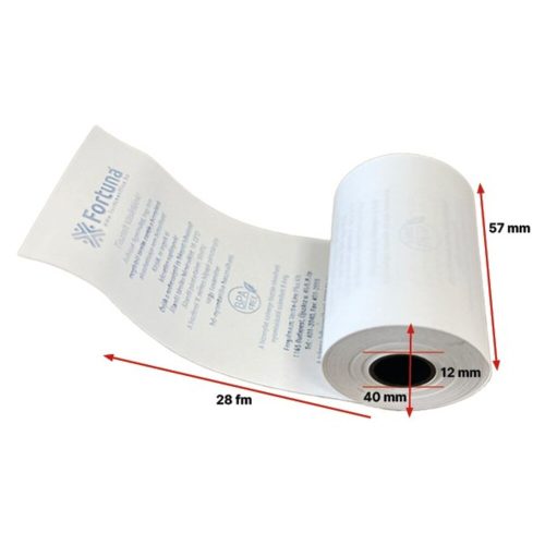 Thermo roll FORTUNA Premium 55 g 57x40mm/12 18 fm BPA free