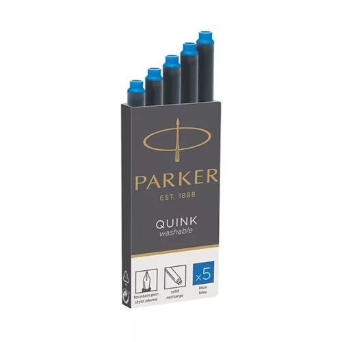 Ink cartridge PARKER Royal washable blue 5 pieces