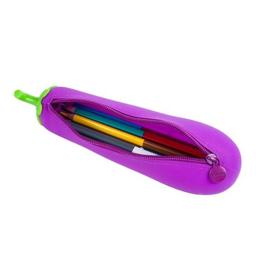 Pen holder NEBULO silicone in an aubergine compartment
