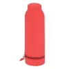 Pen holder STREET rounded silicone garden red