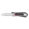 Universal cutting knife WEDO 18 mm safety 18.6 cm metal body rubber handle with metal rail