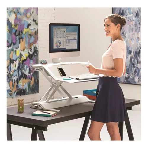 Sitting/standing workstation FELLOWES Lotus white