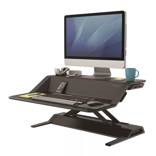 Sitting/standing workstation FELLOWES Lotus black